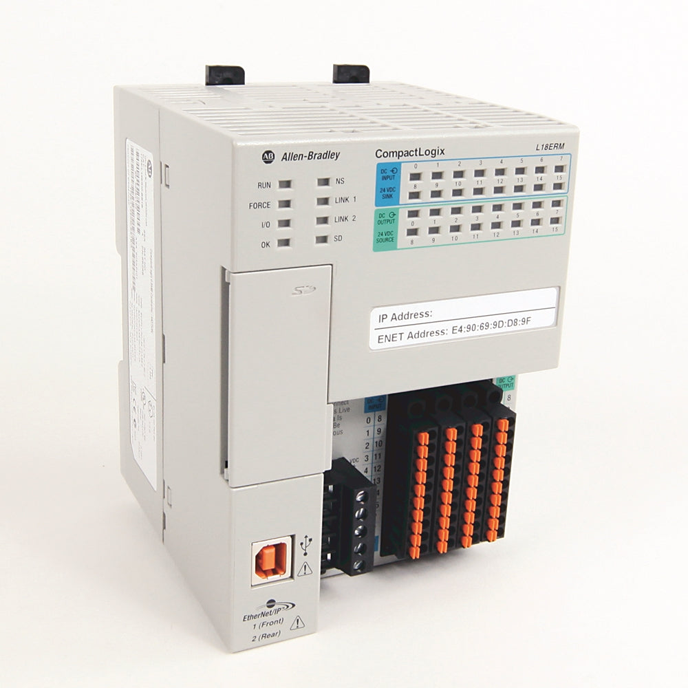 Allen-Bradley 1769-L18ERM-BB1B CompactLogix 0.5MB Controller MOTION 1769L18ERMBB1B