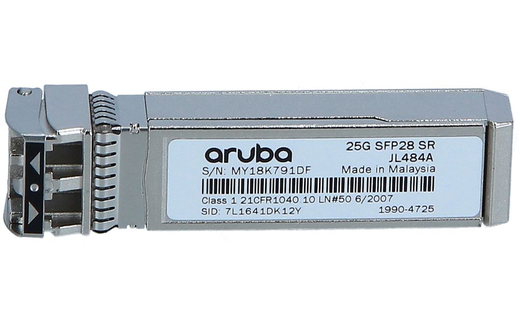 HPE Aruba JL484A 25G SFP28 LCSR 100m MMF Transceiver HPE Retail NEW F/S JL484A