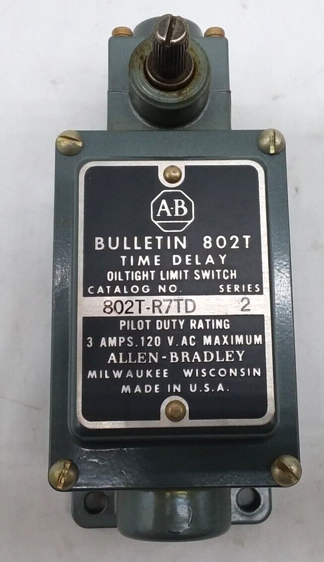 ALLEN BRADLEY 802T R7TD Time Delay Limit Switch