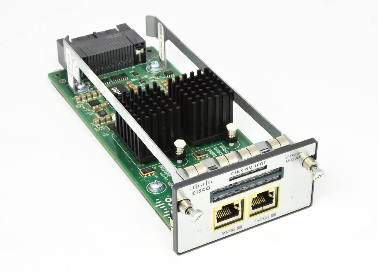 Cisco C3KX-NM-10GT Two 10GB-T ports network module C3KXNM10GT