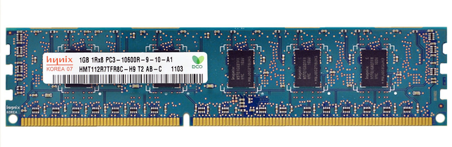 DELL Hynix 1GB PC3-10600R REG ECC DDR3-1333 Server Memory PN/ HMT112R7TFR8C-H9 PC310600R