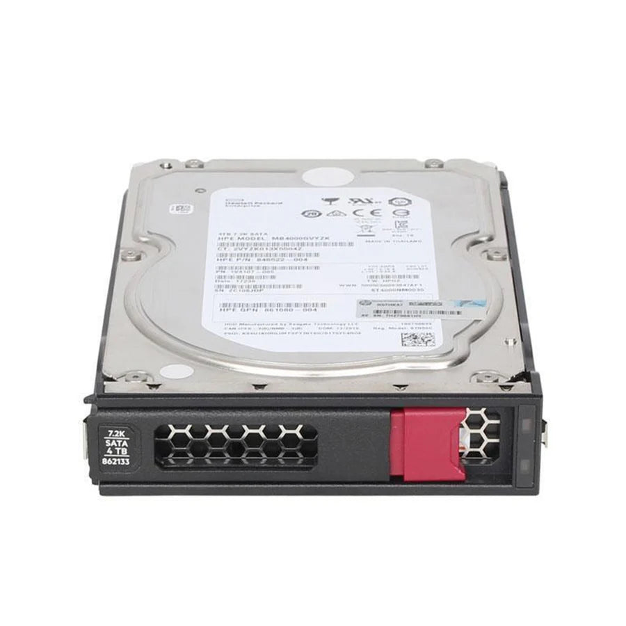 HPE 861683-B21 862133-001 ST4000NM0035 HPE 4TB SATA 6G MDL 7.2K LFF 3.5" HDD 861683B21