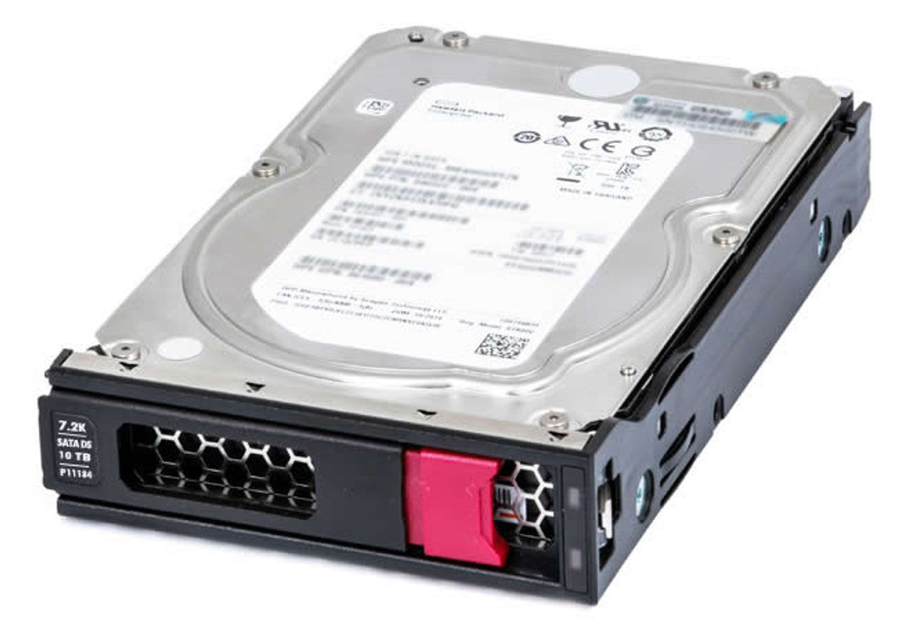 HPE P09161-B21 P11184-001 HPE 10TB 6G SATA 7.2K LFF 3.5" LP H 512e DS HDD HPE P09161B21