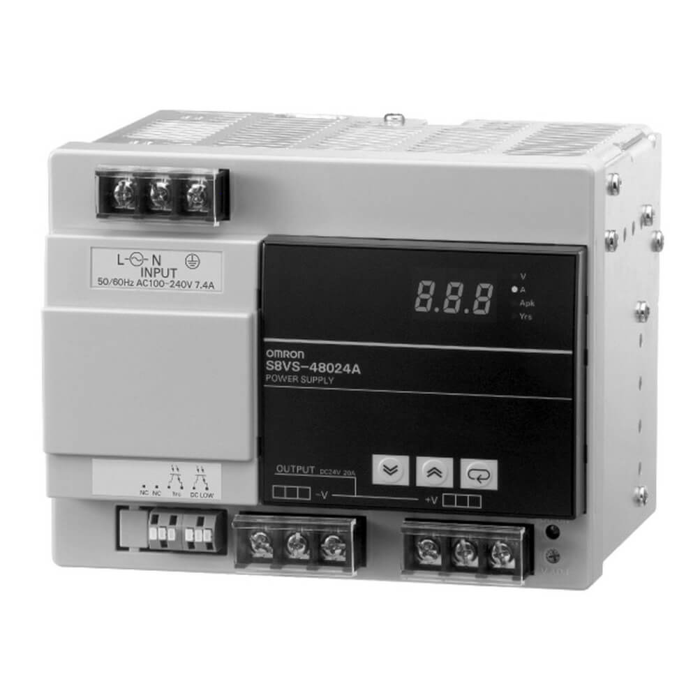 Omron S8VS-48024A DIN Rail Power Supply 5V 480W 100~240VAC S8VS48024A