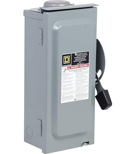 SQUARE D CH362 Fusible Disconnect Switch 3p 60a 600v-ac
