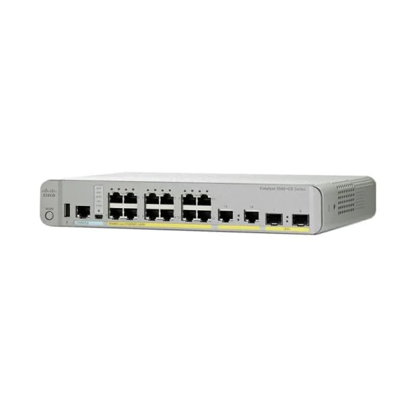 Cisco C3560CX-12PD-S 16 Port Compact Switch, 12x PoE Ports, 4x Uplinks, 2x10Gb