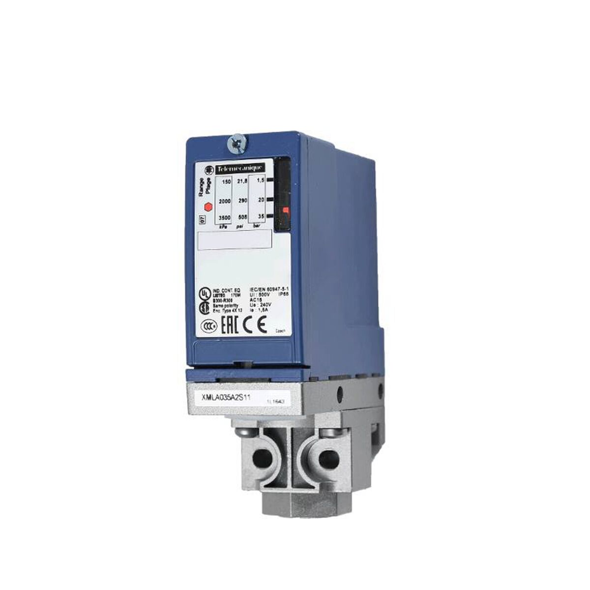 Schneider Electric XMLA035A2S11 Differential Pressure Switch Sensor XMLA035A2S11