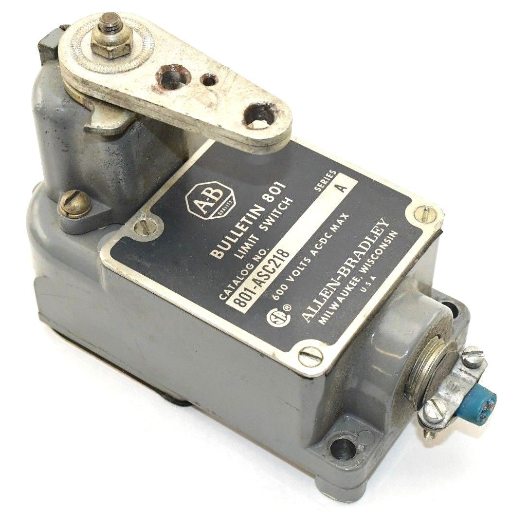 Allen-Bradley 801-ASC218 ROLLER LEVER LIMIT SWITCH NSFB 801ASC218