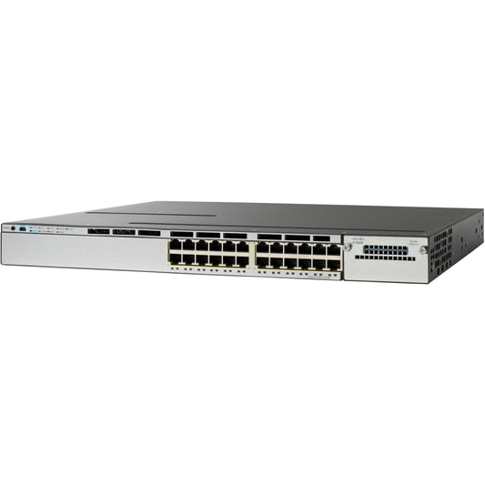 Cisco WS-C3750X-24P-S C3KX-SM-10G w/Dual AC WSC3750X24PS