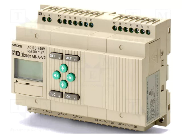 Omron ZEN-20C1DT-D-V2 RELAY CONTROLLERS DC 12 ANALOG CPU UNIT PLC MODULE ZEN20C1DTDV2