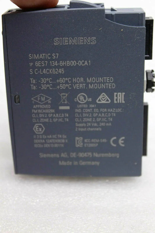 Siemens 6ES7134-6HB00-0CA1 Analog Input Module 6ES71346HB000CA1