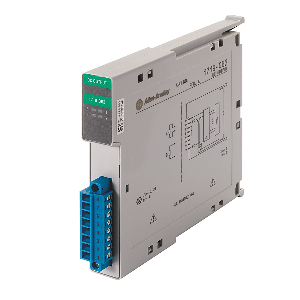 ALLEN BRADLEY 1719-OB2 EX I 2-CHNL INTRINSICAL DC OUTPUT MODULE 1719OB2