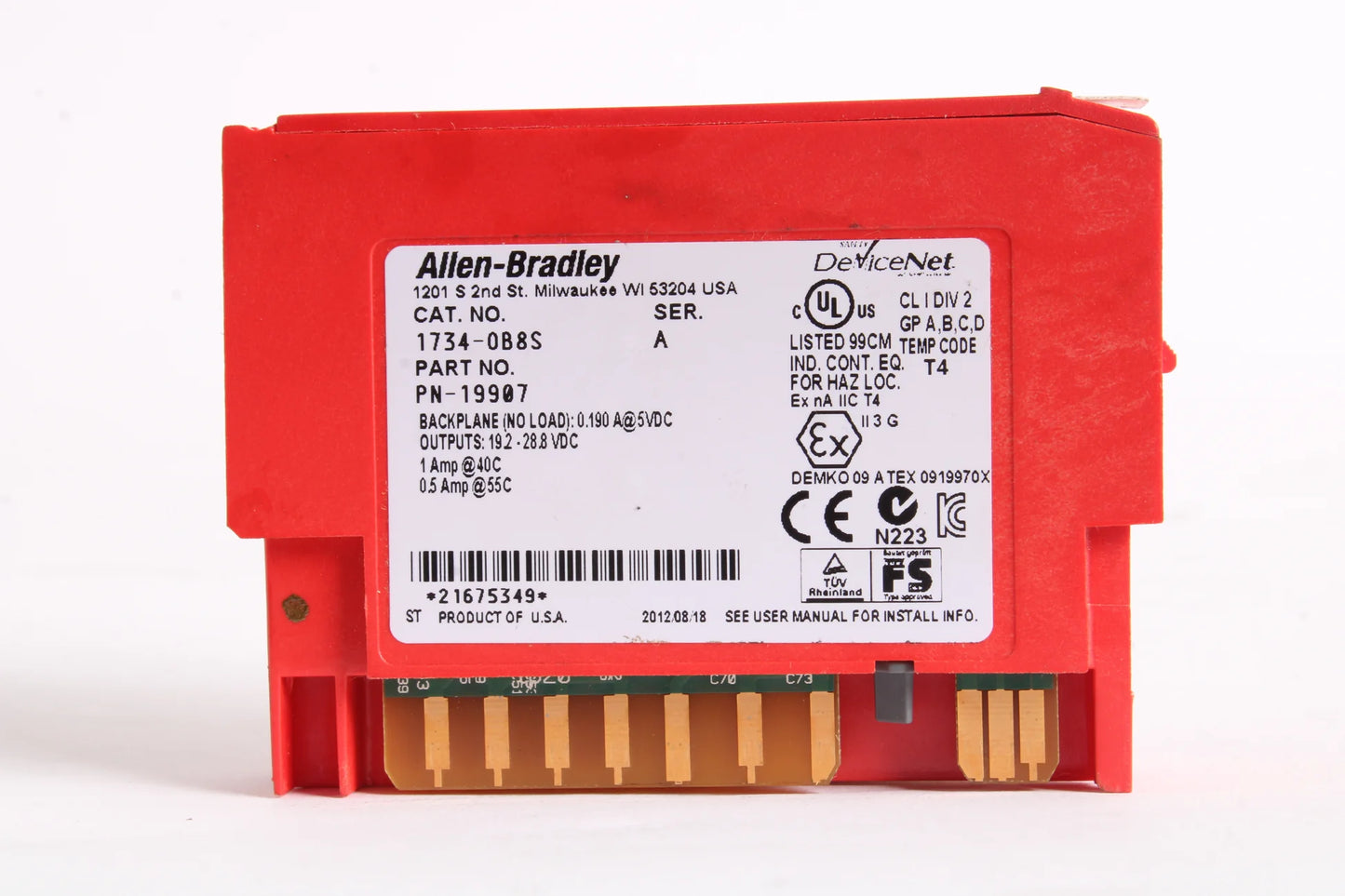 Allen Bradley 1734-OB8S POINT I Safety Output Module 1734OB8S