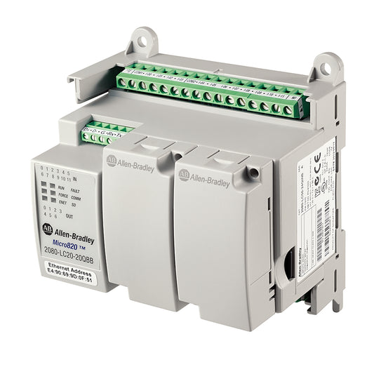 Allen-Bradley 2080-LC20-20QBB Micro820 20 I/O ENet/IP  2080LC2020QBB