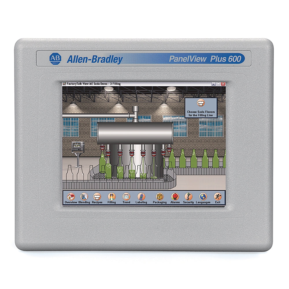 Allen-Bradley 2711P-T6C20D8 PanelView Plus 600 Excellent Condition