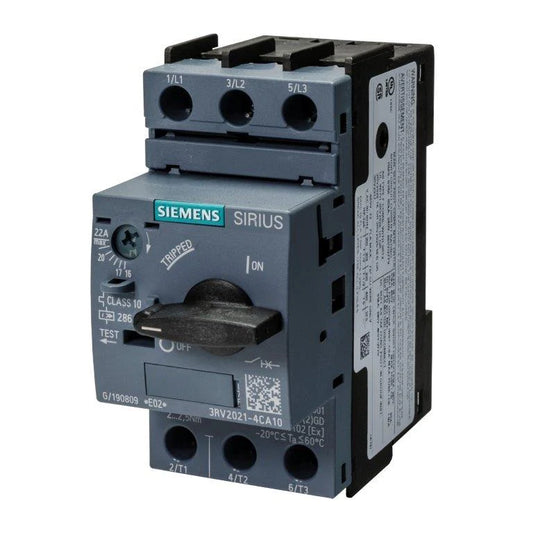 Siemens 3RV2021-4CA10 Circuit Breaker 3RV20214CA10