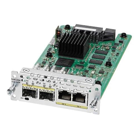 Cisco NIM-2GE-CU-SFP 2-port Gigabit Ethernet dual-mode GE/SFP Module NIM2GECUSFP