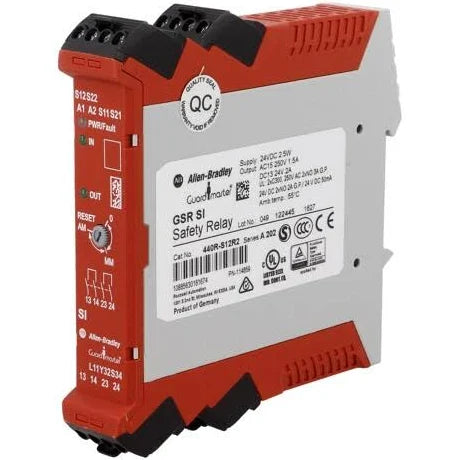 New Allen-Bradley 440R-S12R2 Guardmaster Single Input Safety Relay 440RS12R2