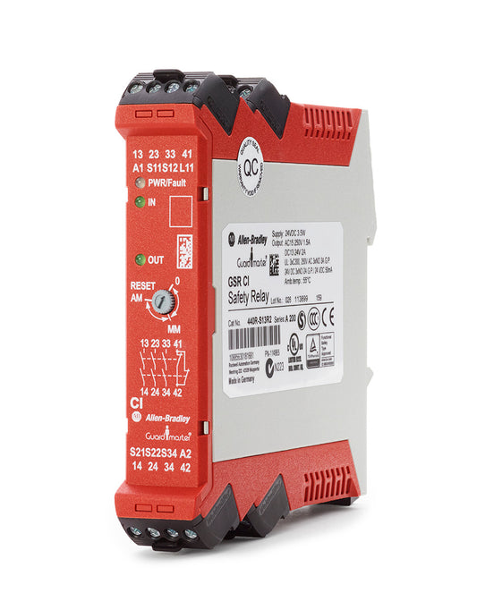 New Allen-Bradley 440R-S13R2 Guardmaster Single Input Safety Relay 440RS13R2