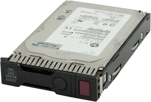HPE 652620-B21 653952-001 HPE 600GB SAS 15K LFF 3.5" SC ENT Hot Plug HDD HPE 652620B21