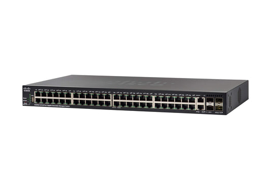 Cisco SG350X-48MP-K9 48 port Gigabit PoE+ Stackable Network Switch SG350X48MPK9