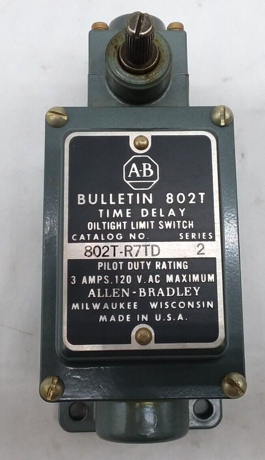 ALLEN BRADLEY 802T R7TD Time Delay Limit Switch