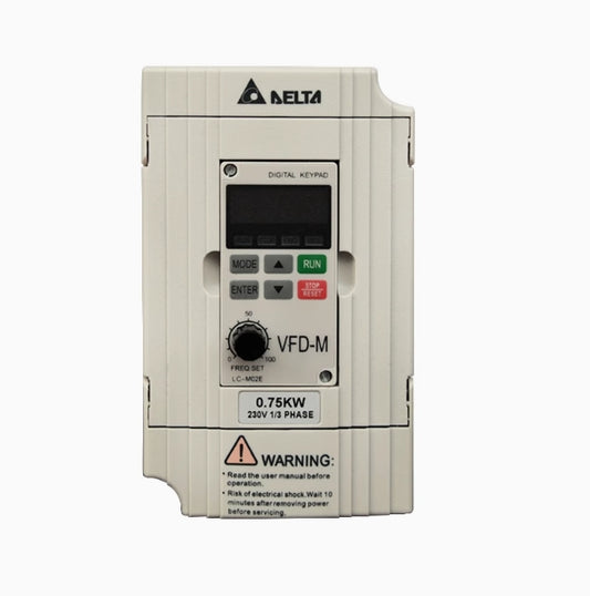 Delta VFD075M43A Drive AC 10Hp 460V Three Phase Input PLC VFD075M43A