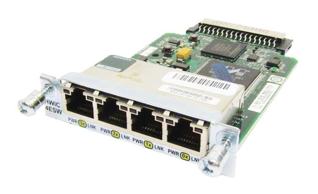 Cisco HWIC-4ESW-POE 4 Port 10/100 Ethernet Switch Interface Card HOLOGRAM HWIC4ESWPOE