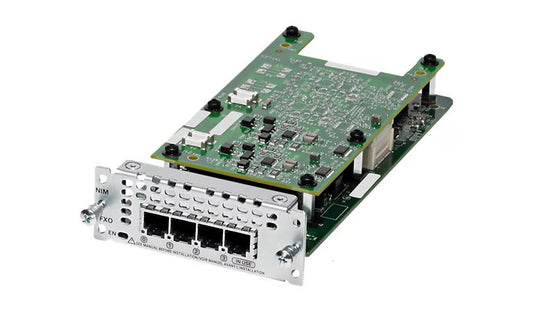 Cisco NIM-4FXO 4-port Network Interface Module - FXO for ISR 4000 Series Routers NIM4FXO