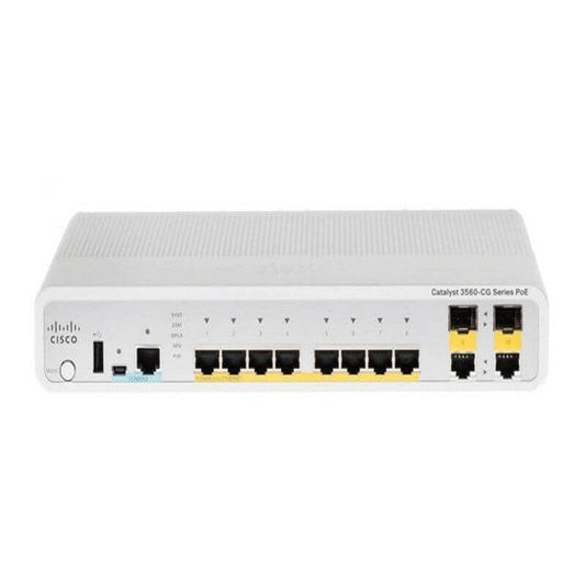 Cisco WS-C3560CG-8TC-S 8-Port Gigabit Compact Switch 2XDUAL UPLINK IP BASE  WSC3560CG8TCS
