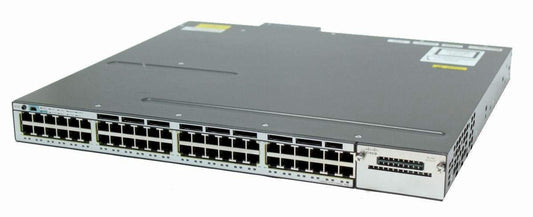 Cisco WS-C3750X-48PF-S 48-Port Gigabit IP Base Switch w/2x 1100WAC C3KX-NM-10G WSC3750X48PFS