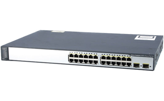 Cisco WS-C3750v2-24PS-S 24-Port Switch w/ 15.0 IOS WS-C3750-24PS-S WSC3750v224PSS
