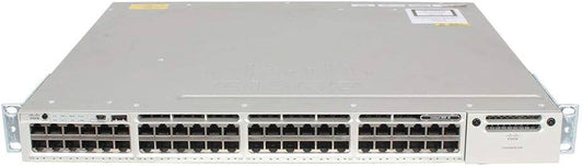 Cisco WS-C3850-48T-E 3850 Series Switch With C3850-NM-4-10G and Dual Power Supply WSC385048TE