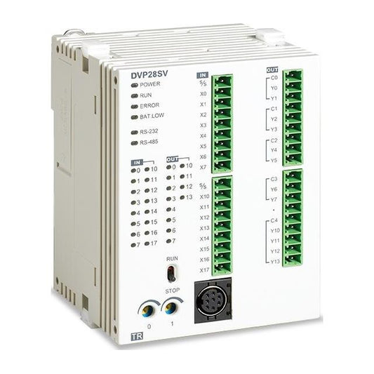 Delta PLC DVP20SX211T (8DI, 6DO NPN Transistor, 4AI, 2AO)