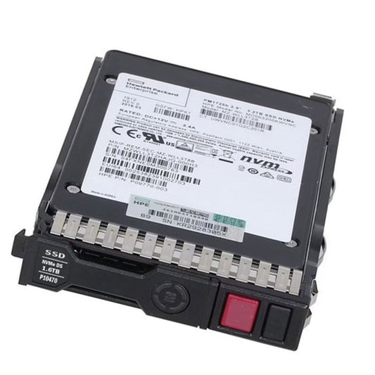 HPE P10222-B21 P10470-001 HPE 1.6TB NVMe x4 2.5" MU SFF SCN PM1725B SSD HPE