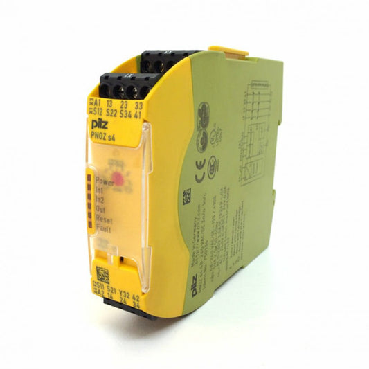 PILZ 750104 SAFETY RELAY PNOZ S4 24VDC 3n/o 1n/c