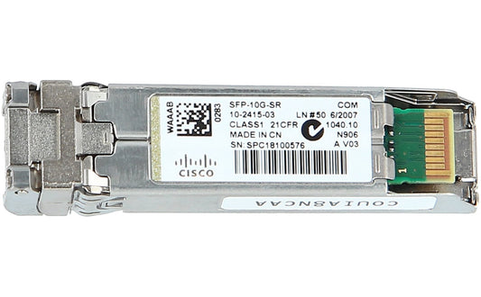 Cisco 10G BASE-SR SFP MODULE P/N: SFP-10G-SR