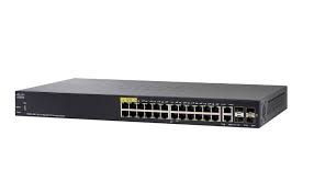 Cisco SG350-28P-K9 28-Port Gigabit 24x PoE 2x Combo 2x SFP Managed Switch SG35028PK9