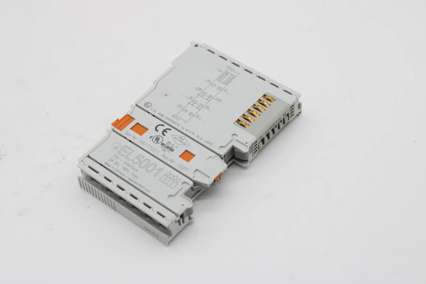 Beckhoff EL5001 SSI ENCODER SENSOR INTERFACE EtherCAT Terminal EL5001 ...