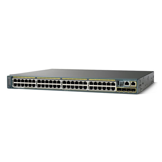 Cisco WS-C3750-48PS-S 48 Ports Lyr 3 Switch Latest IOS 4x SFP WSC375048PSS