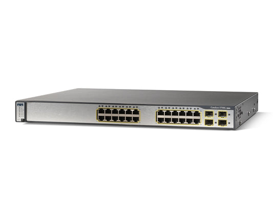 Cisco WS-C3750v2-24PS-E 24 Port Switch w/ 2xGLC-SX-MM 15.0 tar ios 3750v2-24PS-E WSC3750V224PSE