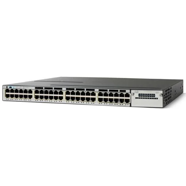 Cisco WS-C3750X-48PF-L 48-Port PoE Gigabit Switch 1x C3KX-PWR-1100WAC