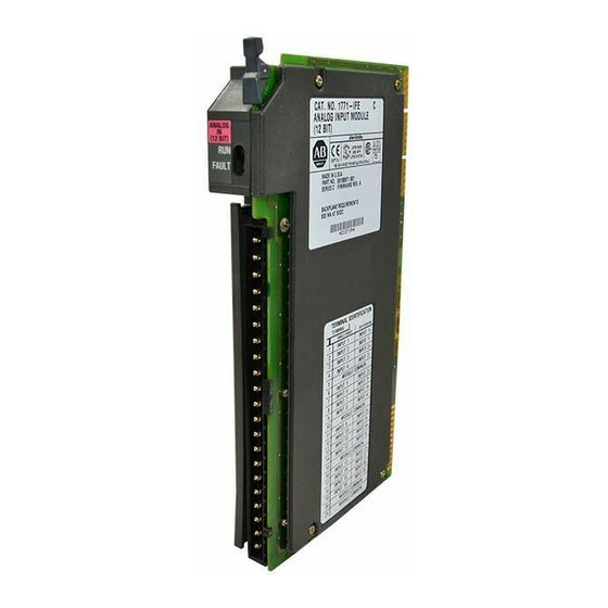 Allen Bradley 1771-IFE Analog Input Module 1771IFE