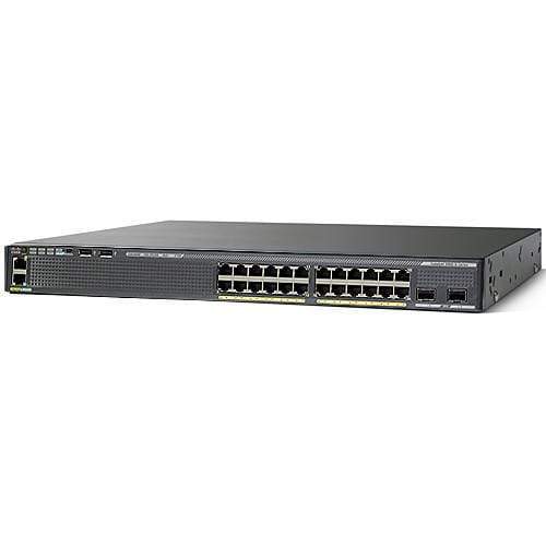 Cisco Catalyst WS-C2960X-24PSQ-L 2 SFP GigE PoE Switch LAN Base 110WAC WSC2960X24PSQL