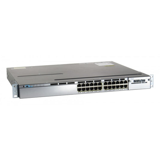 Cisco WS-C3750X-24P-S 24-Port PoE Gigabit 3750X Switch w/ C3KX-NM-10G