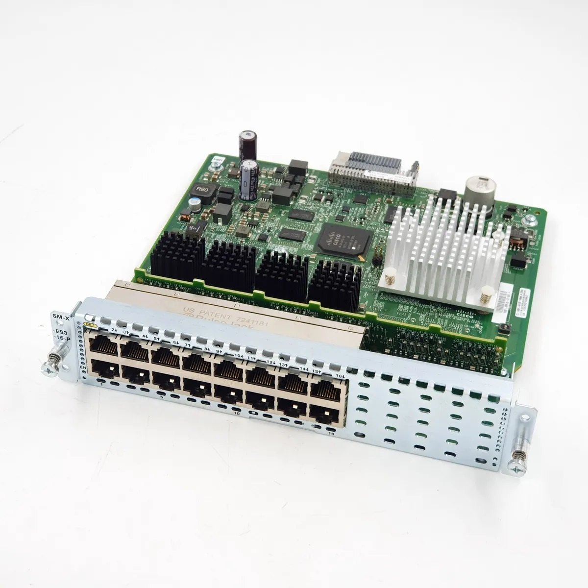 Cisco SM-X-ES3-16-P 16-Port GbE POE+ Capable Layer 2/3 LAN SM-X Ether Switch KAJ SMXES316P