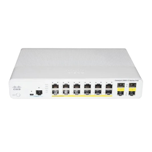 Cisco Catalyst WS-C2960C-12PC-L 12 Ports PoE 10/100 Switch,2 Dual Purpose Uplinks WSC2960C12PCL