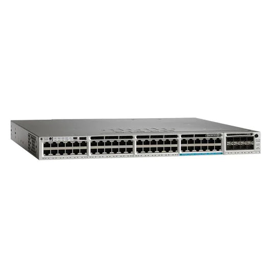 Cisco WS-C3850-12X48U-L Switch 48Port Gigabit PoE With C3850-NM-4-10G Single PWR