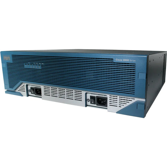Cisco 3845 Intergrated Router IOS 15.1 1GB Dram/256MB Flash w/ DUAL Power Supply