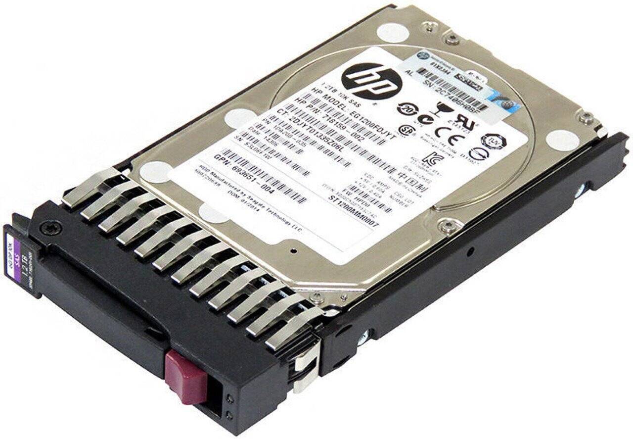 HPE 718160-B21 718291-001  1.2TB 6G 10K SAS 2.5" SFF ENT HDD HPE NEW F/S